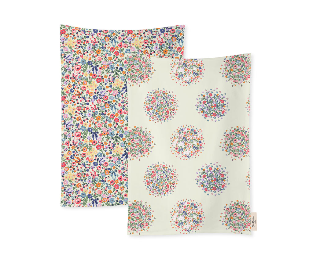 Cath Kidston CKHDTTOWEL2 Harmony Ditsy 2 Pack of Tea Towels