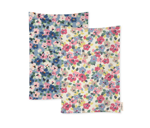 Cath Kidston CKPPTOWEL2 Painted Pansies Pack of 2 Tea Towels