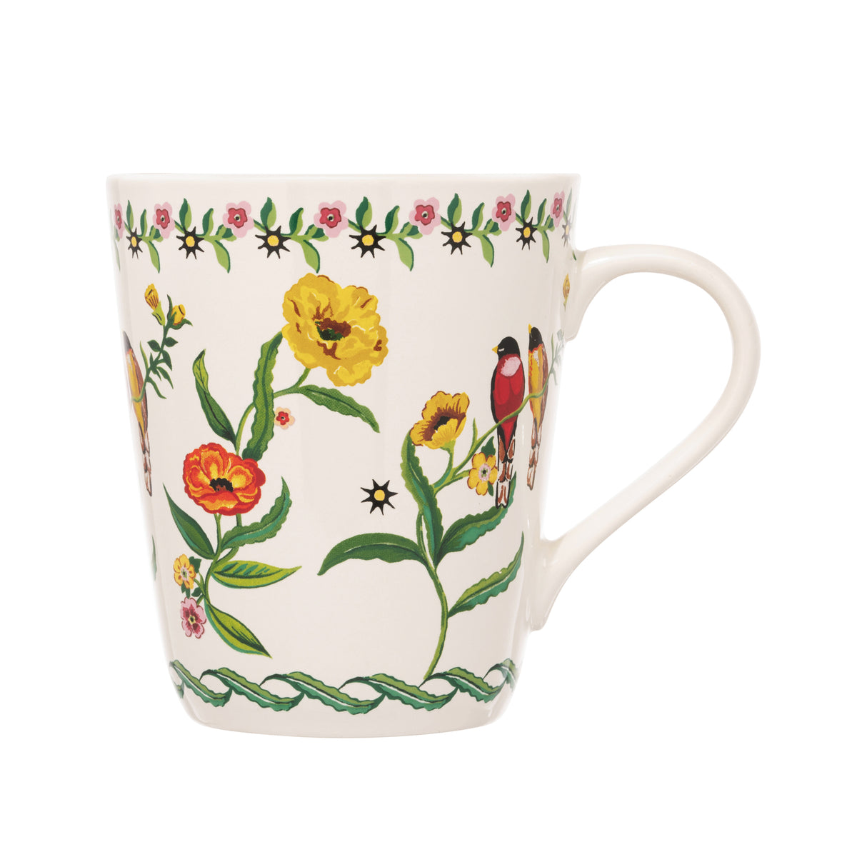 Cath Kidston CKSBCMSTANMUG Summer Birds Cream Stanley Mug