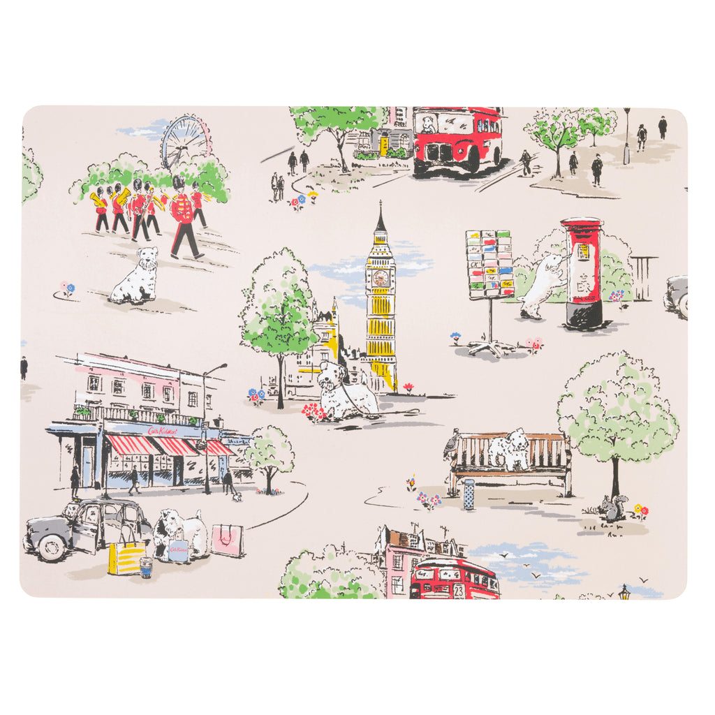 Cath Kidston CKTWCBPLMAT Billie goes to Town Set of 4 Placemats
