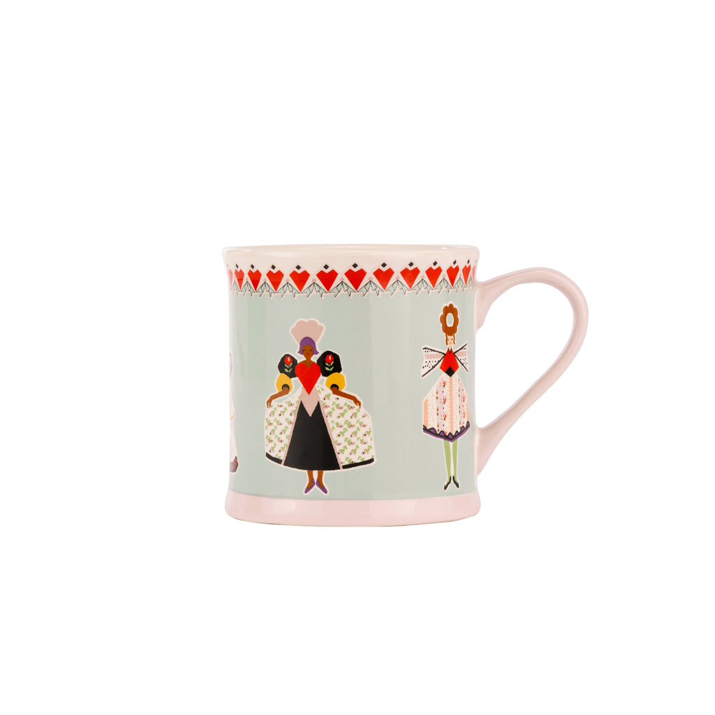 Cath Kidston CKWWMOLMUG Wild Flowers Wild Women Mollie Mug