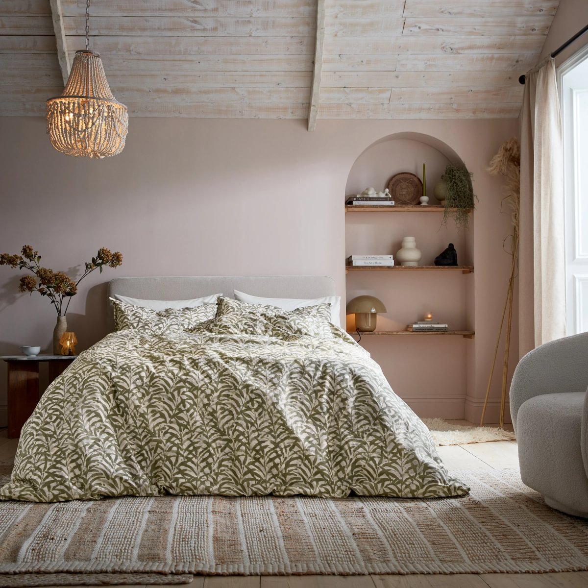 Abagail Ahern x Murmur Cleo Sage Green Duvet Set