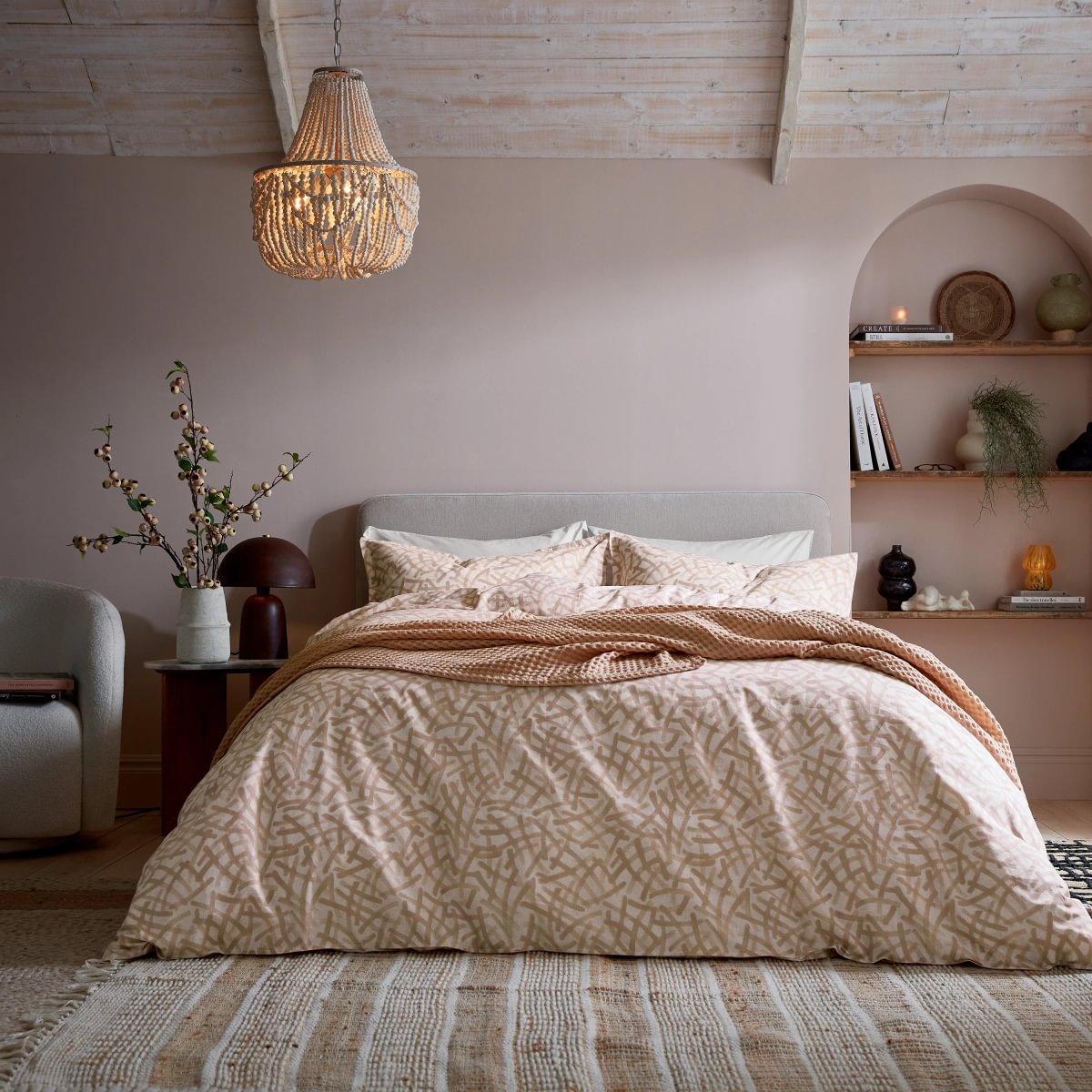 Abagail Ahern x Murmur Oonagh Dusky Pink Duvet Set