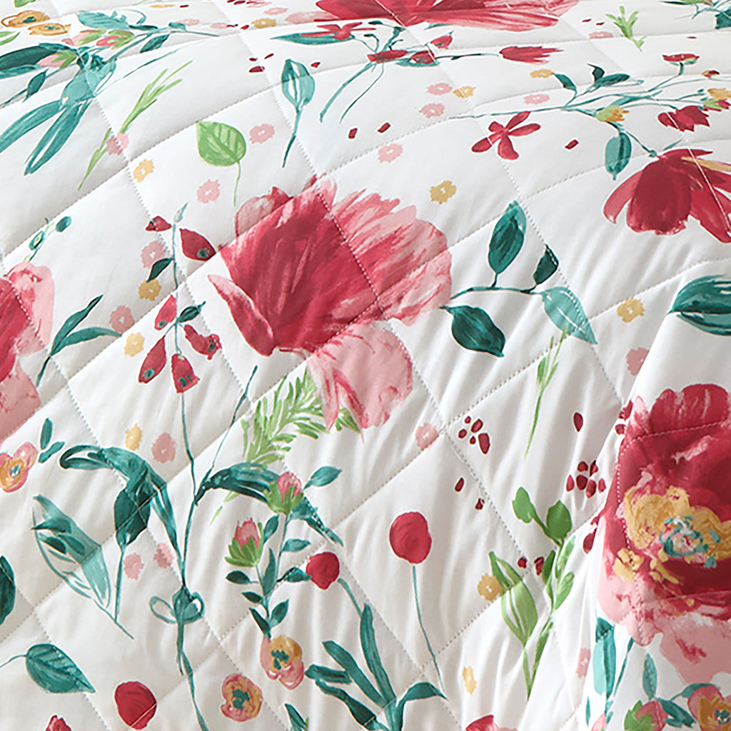 Dreams n Drapes Abstract Poppy Red Duvet Set