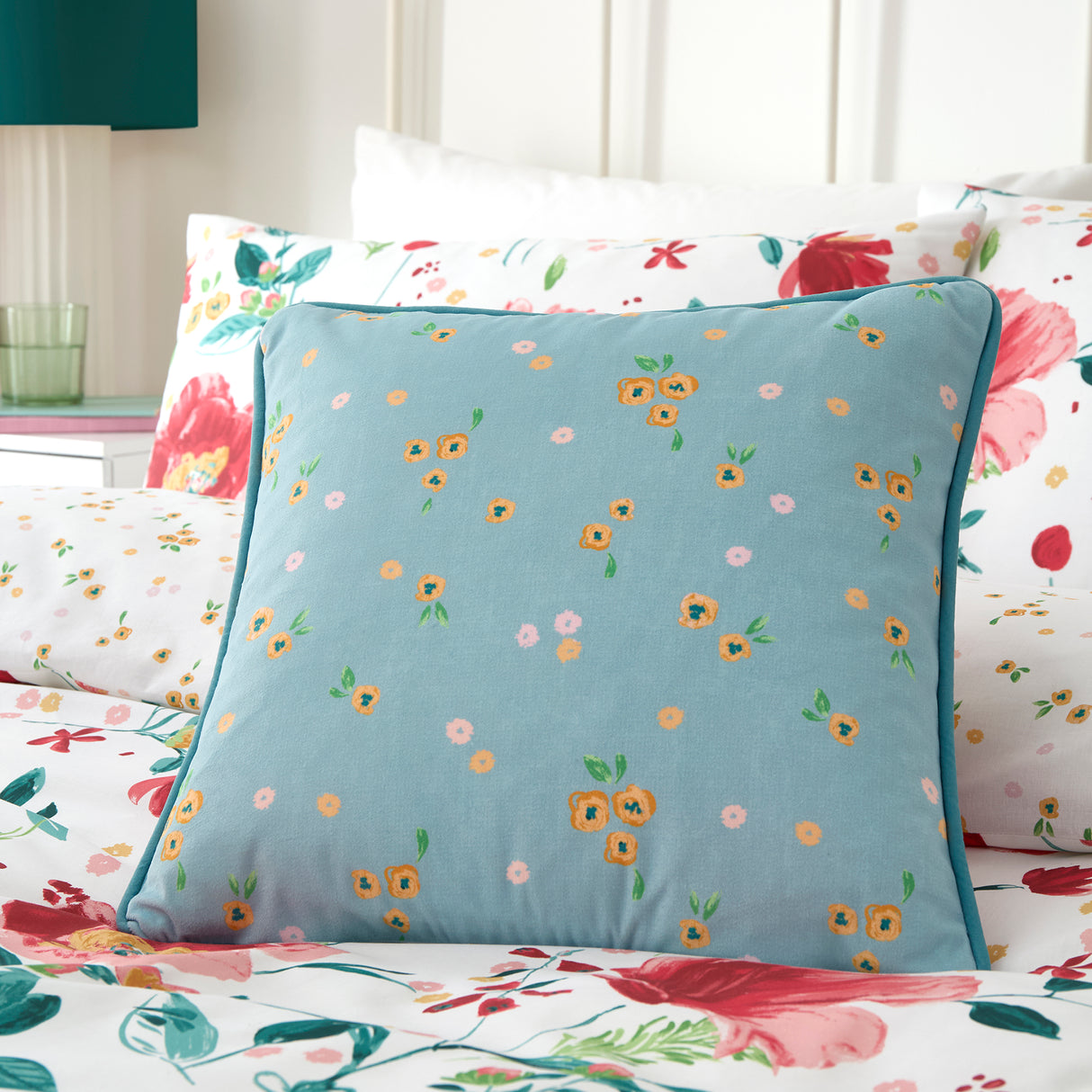 Dreams n Drapes Abstract Poppy Red Duvet Set