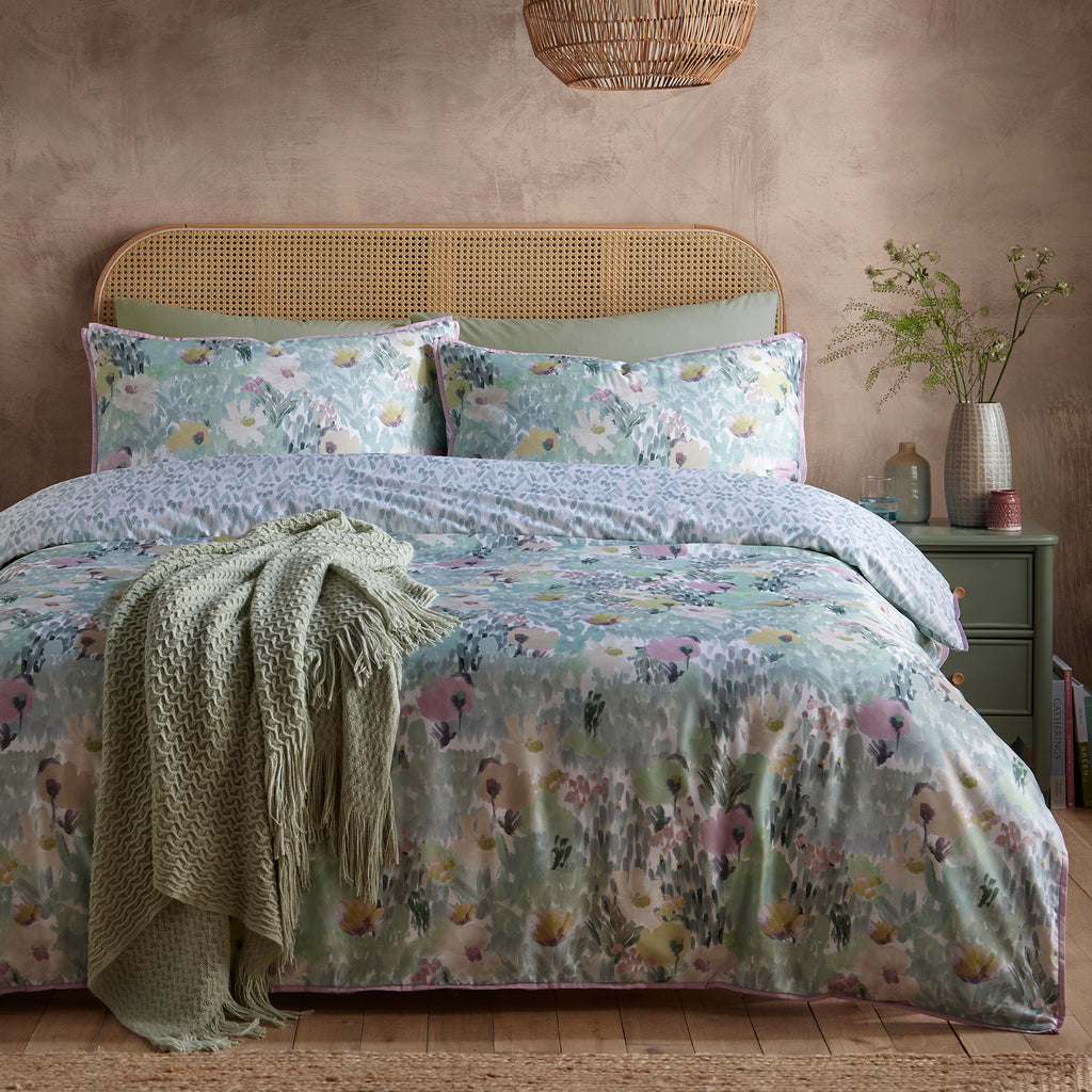 Appletree Abstract Floral Green Duvet Set