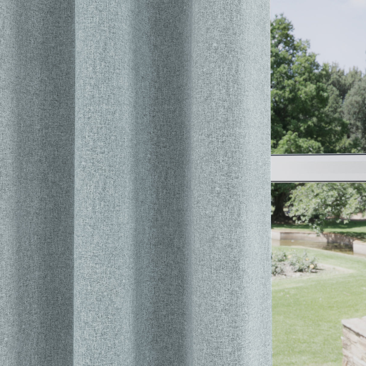 Tyrone Austin 100% Blackout Lined Eyelet Curtains