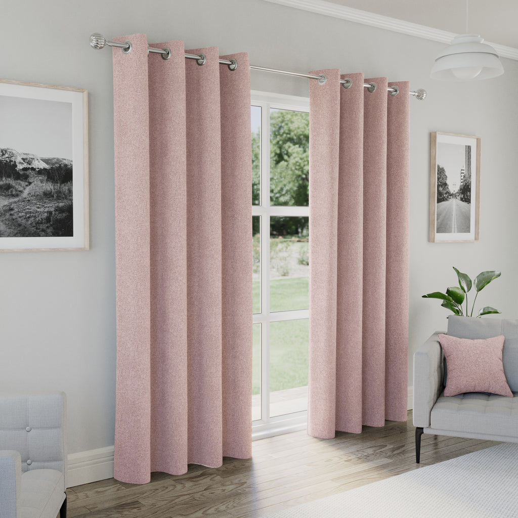 Tyrone Austin 100% Blackout Lined Eyelet Curtains