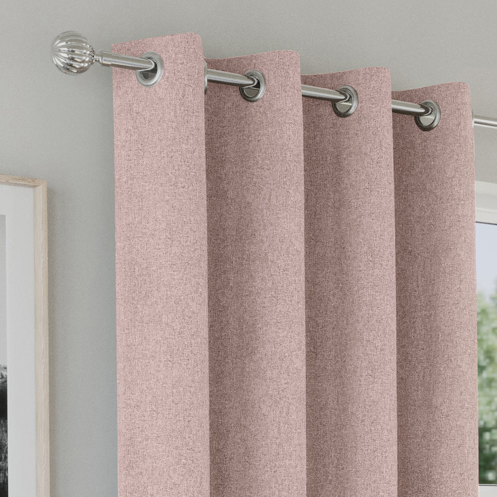 Tyrone Austin 100% Blackout Lined Eyelet Curtains
