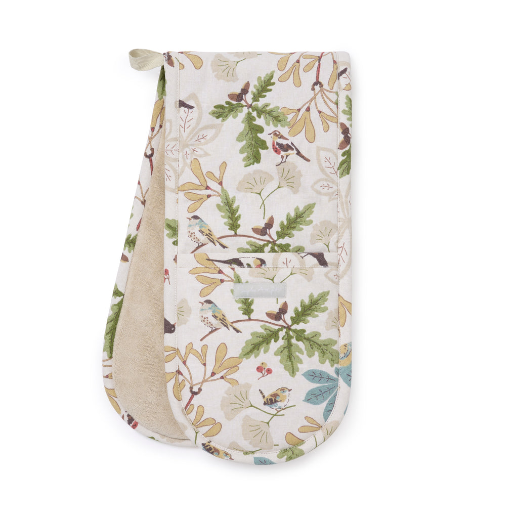 ALL142100P Sophie Allport Orchard Birds Double Oven Glove