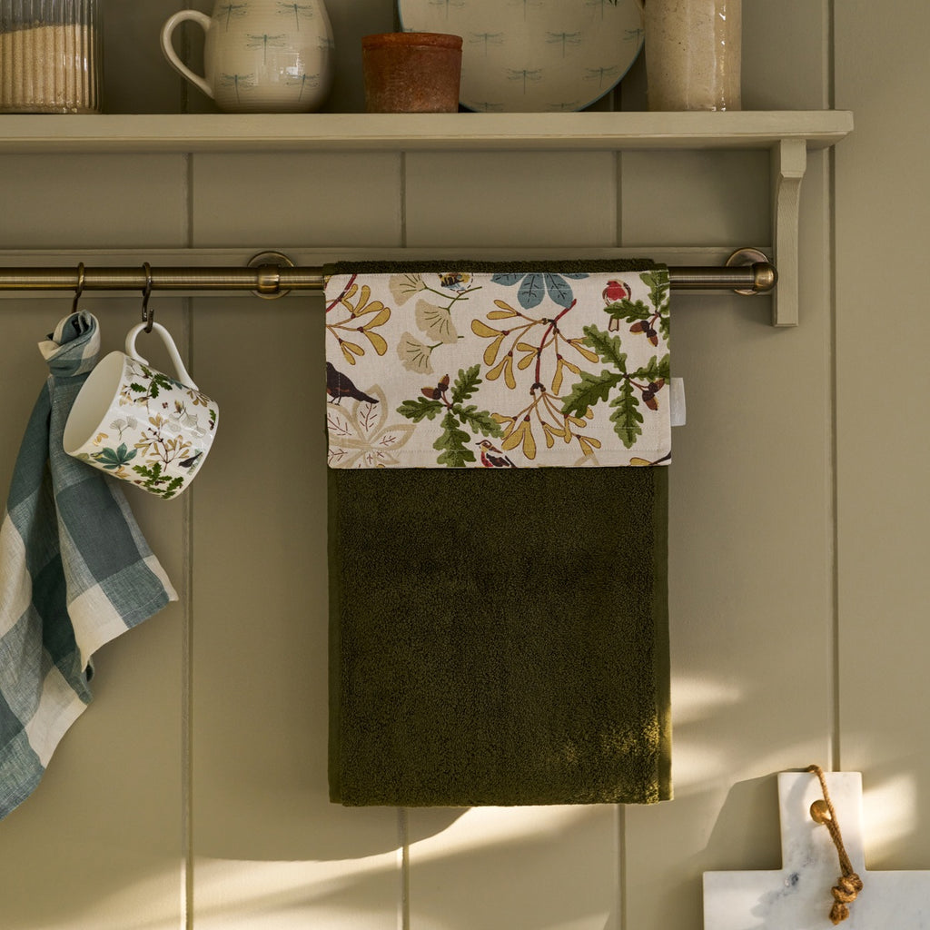 ALL142610 Sophie Allport Orchard Birds Roller Hand Towel