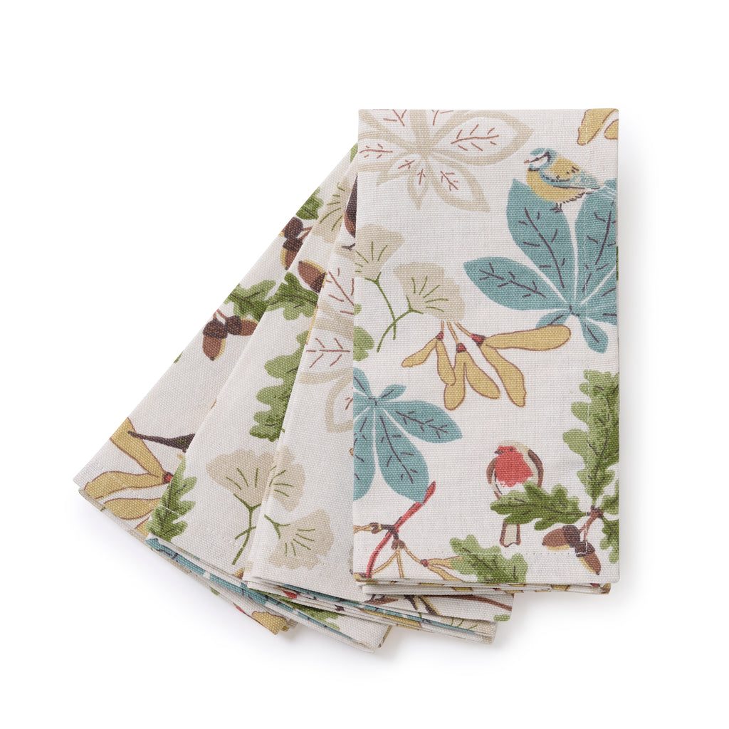 ALL152300 Sophie Allport Orchard Birds Napkins Set of 4