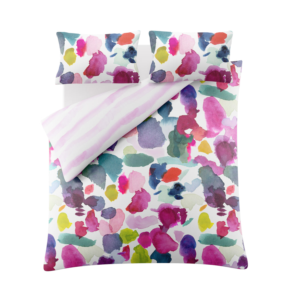 Bluebellgray Abstract Fuchsia Duvet Set