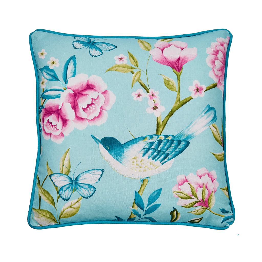 Dreams n Drapes Outdoor Amelle Blue 43cm x 43cm Cushion