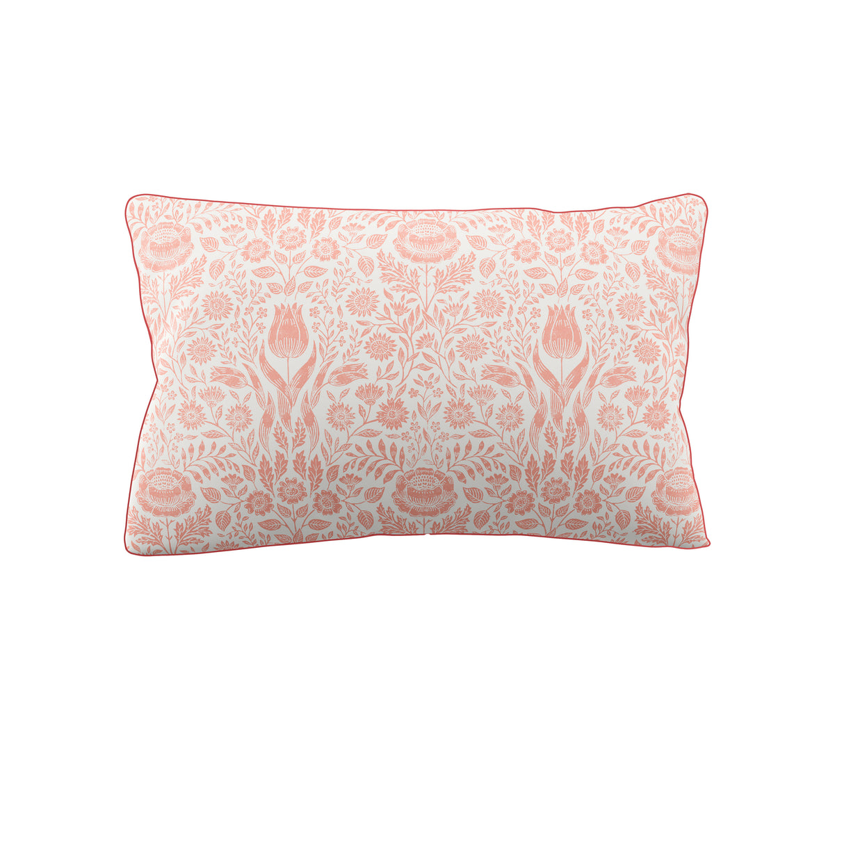 Laura Ashley Ashstead Damask Natural Coral Duvet Set