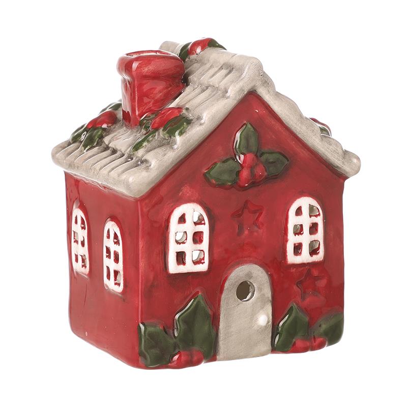 Heaven Sends BAZ333 Red House T Light Holder Small