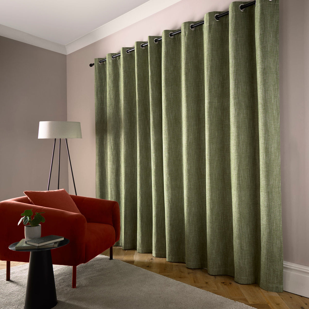 Curtina Boucle Chenille Eyelet Curtains