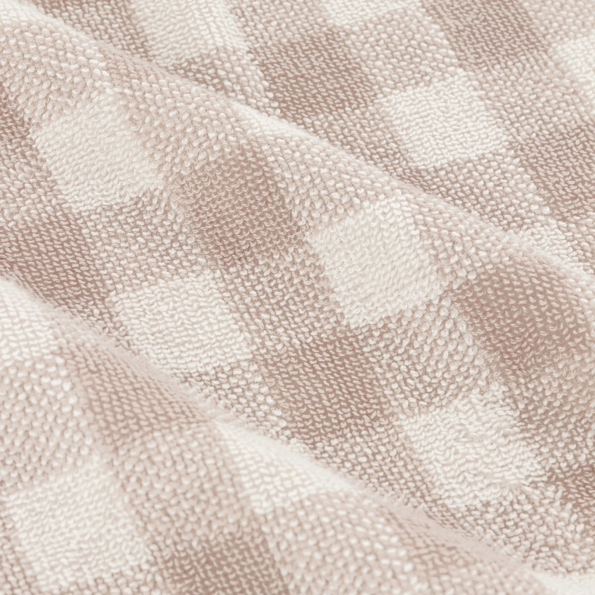 The Linen Yard Barton Gingham 100% Cotton Natural Towels