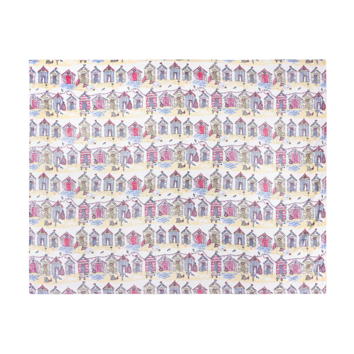 Furn Beach Huts Multi 130cm x 150cm Fleece Throw