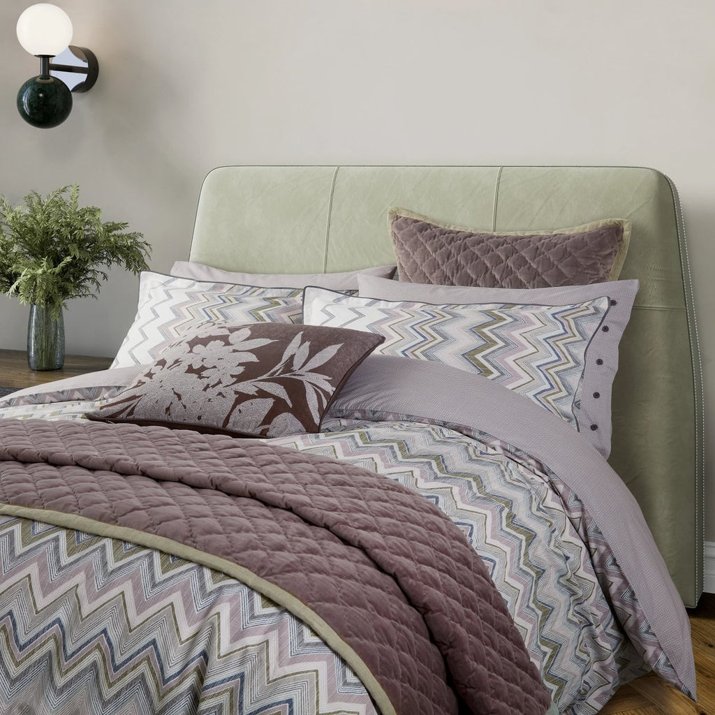 Bedeck of Belfast Claudia Dusky Pink & Olive Green Duvet Set