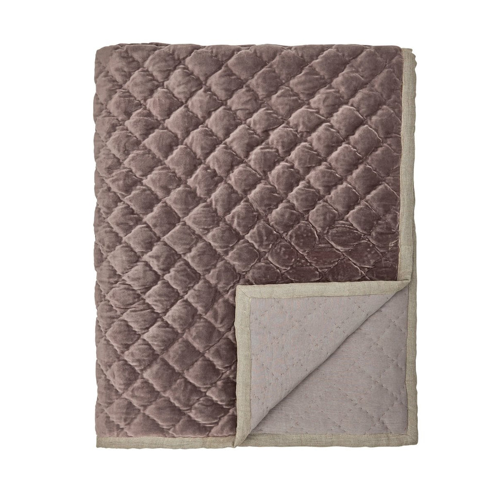 Bedeck of Belfast Claudia Dusky Pink & Olive Green Duvet Set