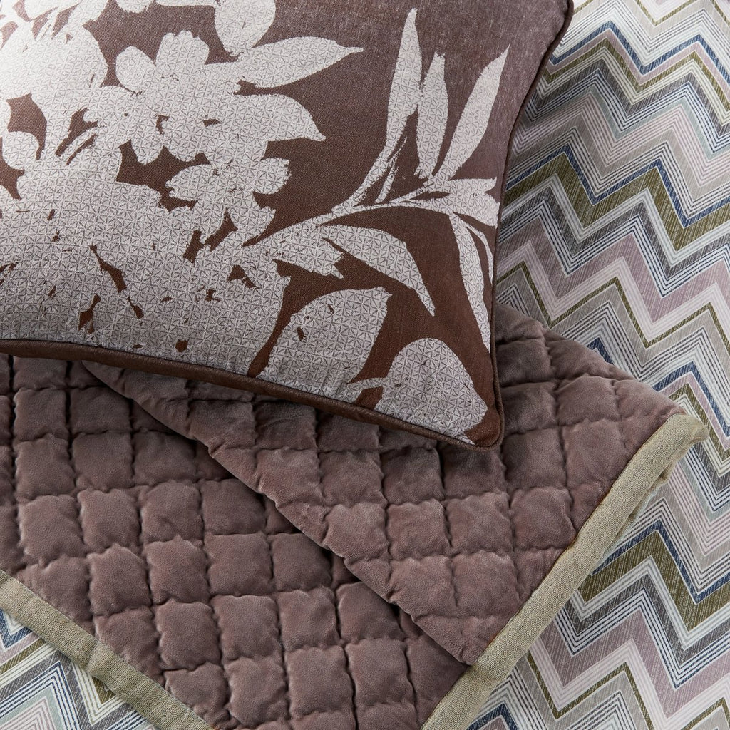 Bedeck of Belfast Claudia Dusky Pink & Olive Green Duvet Set