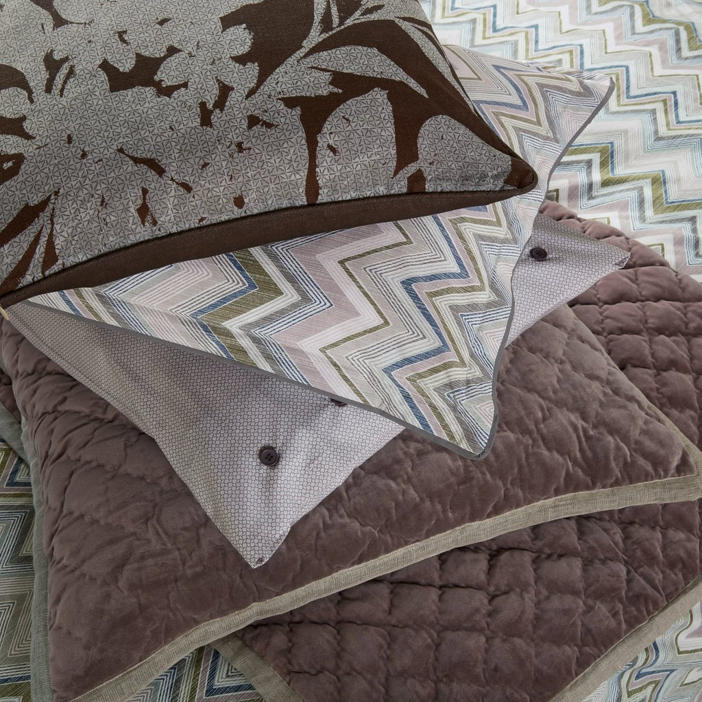 Bedeck of Belfast Claudia Dusky Pink & Olive Green Duvet Set