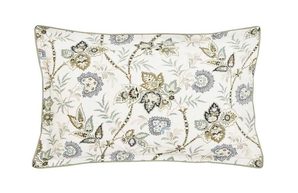 Bedeck of Bedeck Emira Soft Teal & Green Duvet Set