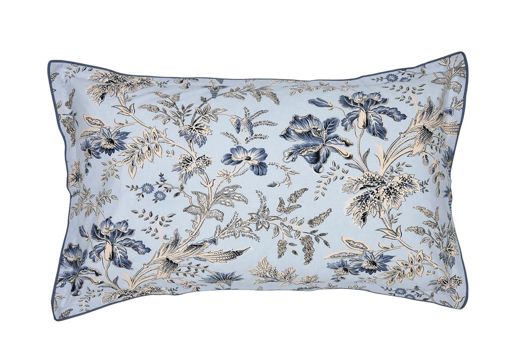 Bedeck of Belfast Lorelei Powder Blue & Linen Duvet Set