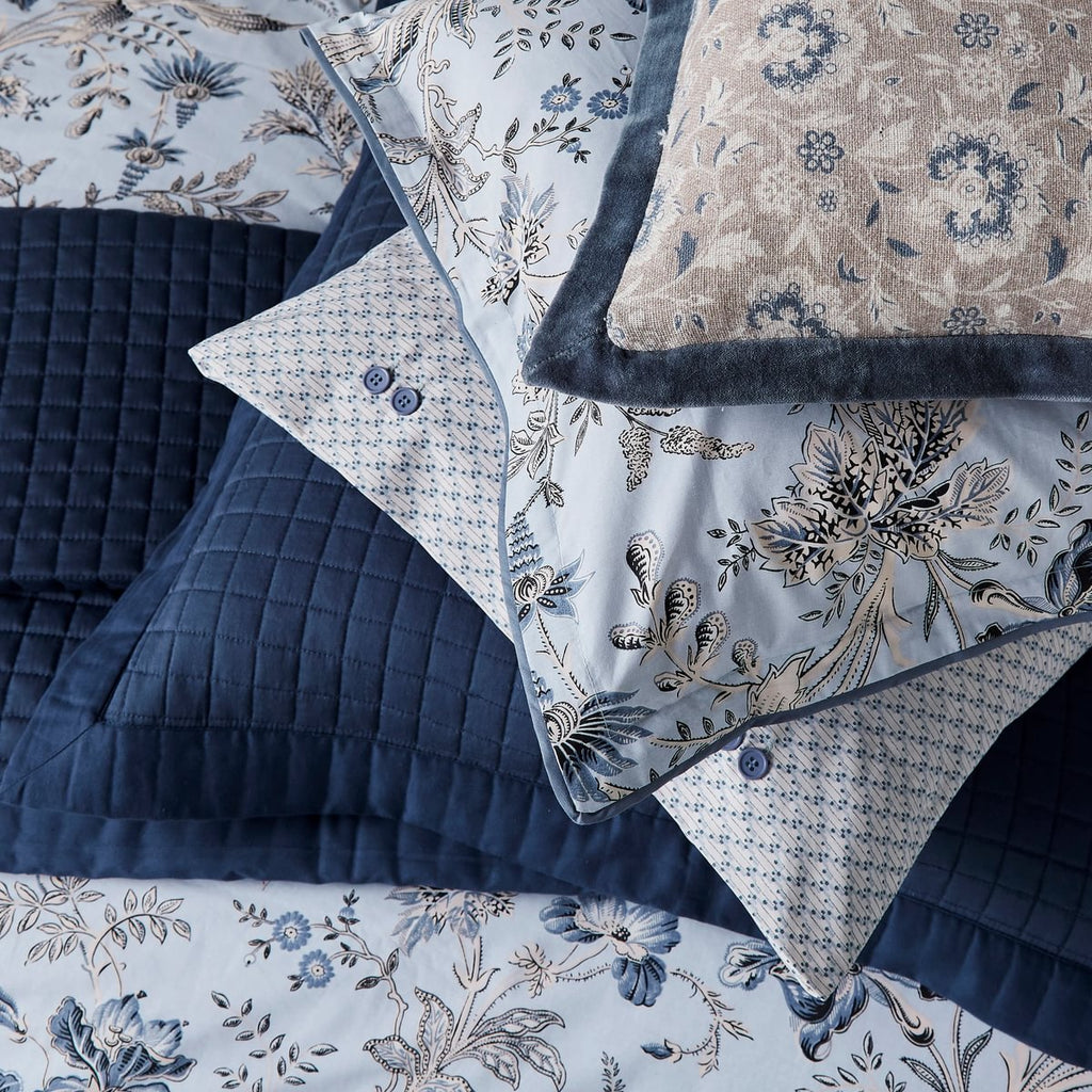 Bedeck of Belfast Lorelei Powder Blue & Linen Duvet Set