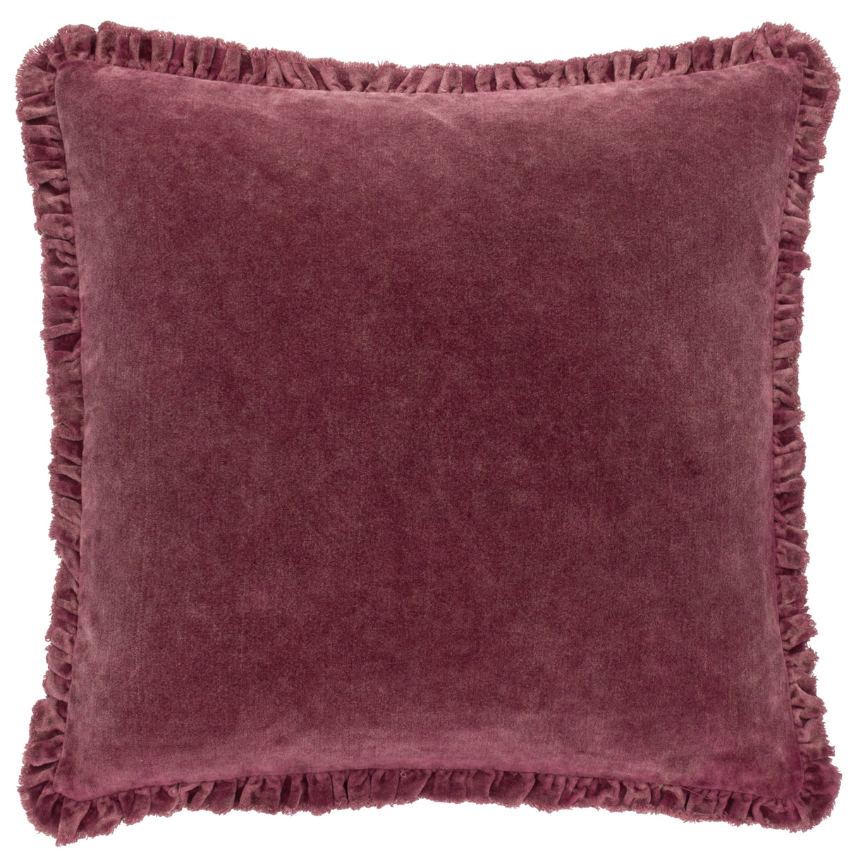 The Linen Yard Bertie Washed Cotton Velvet 45cm x 45cm Cushions