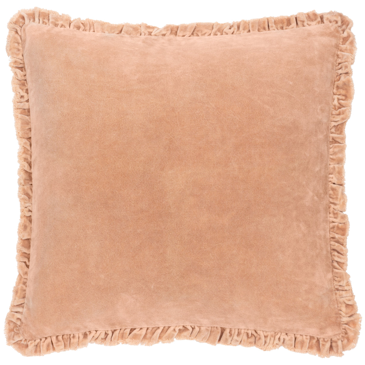 The Linen Yard Bertie Washed Cotton Velvet 45cm x 45cm Cushions