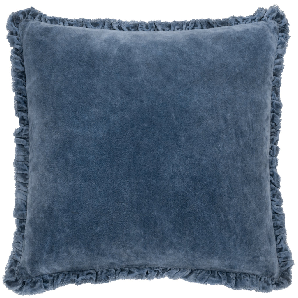 The Linen Yard Bertie Washed Cotton Velvet 45cm x 45cm Cushions