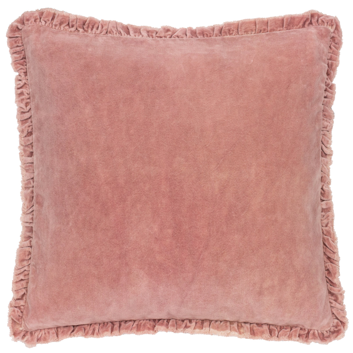 The Linen Yard Bertie Washed Cotton Velvet 45cm x 45cm Cushions