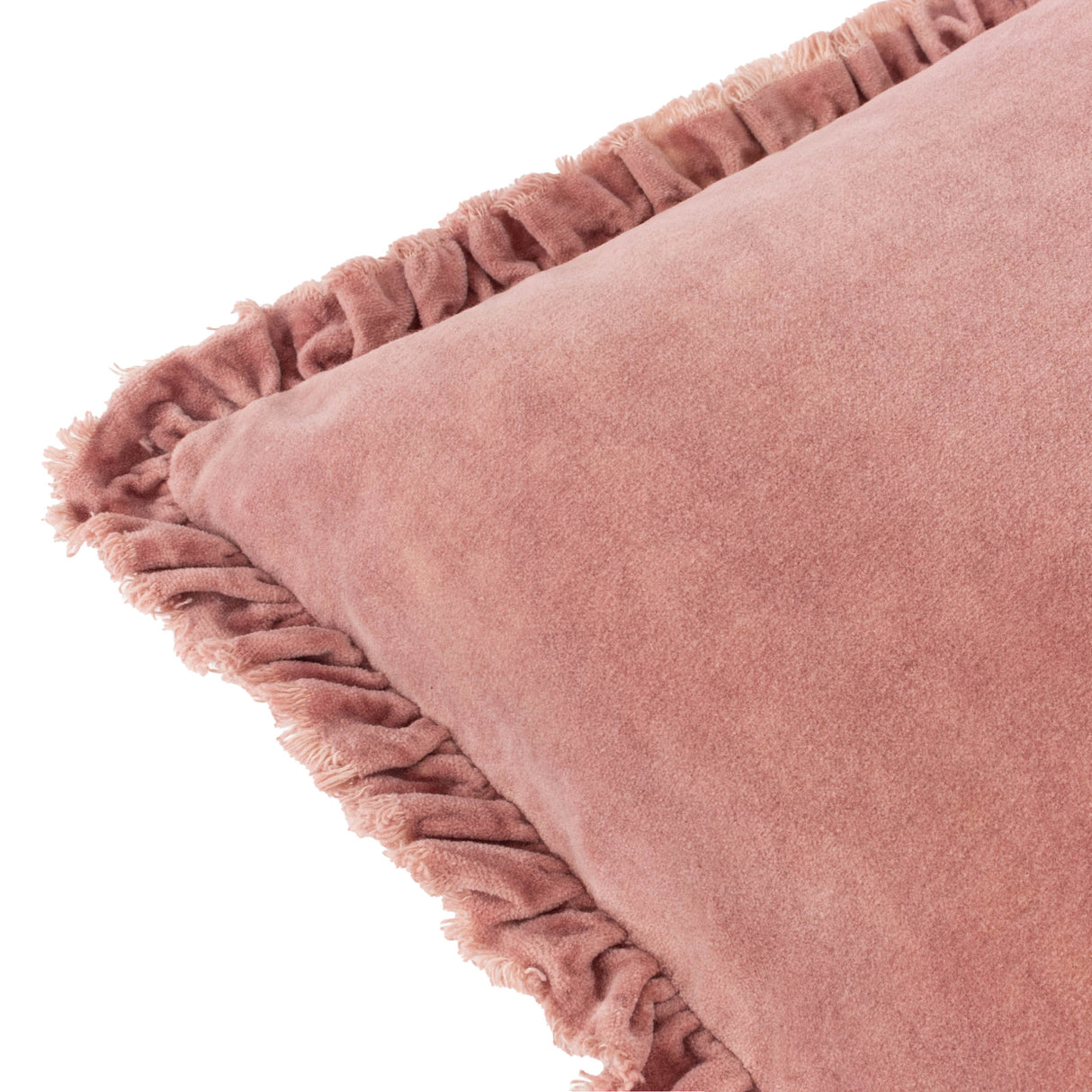 The Linen Yard Bertie Washed Cotton Velvet 45cm x 45cm Cushions