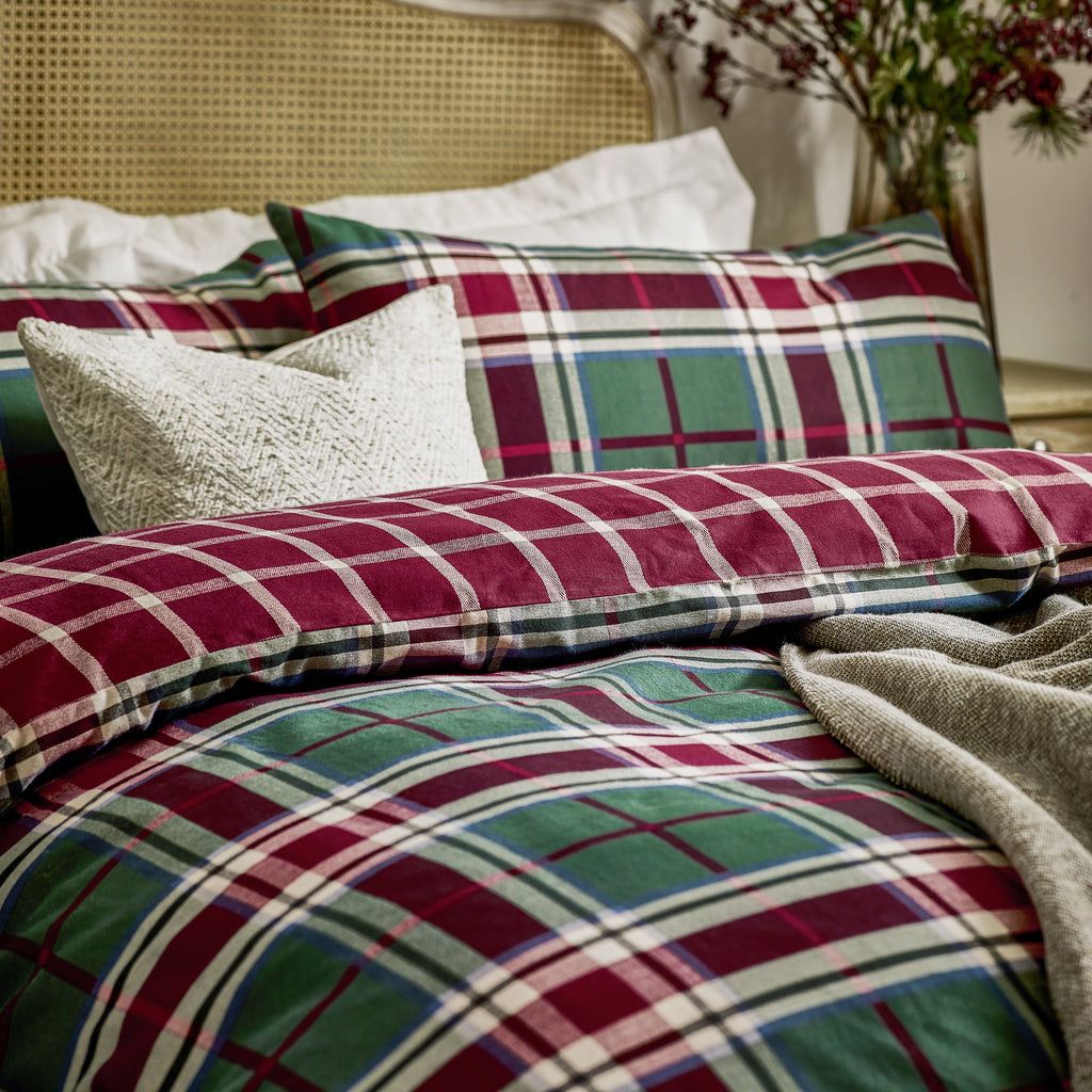 Wylder Braemar Check 100% Brushed Cotton Duvet Set