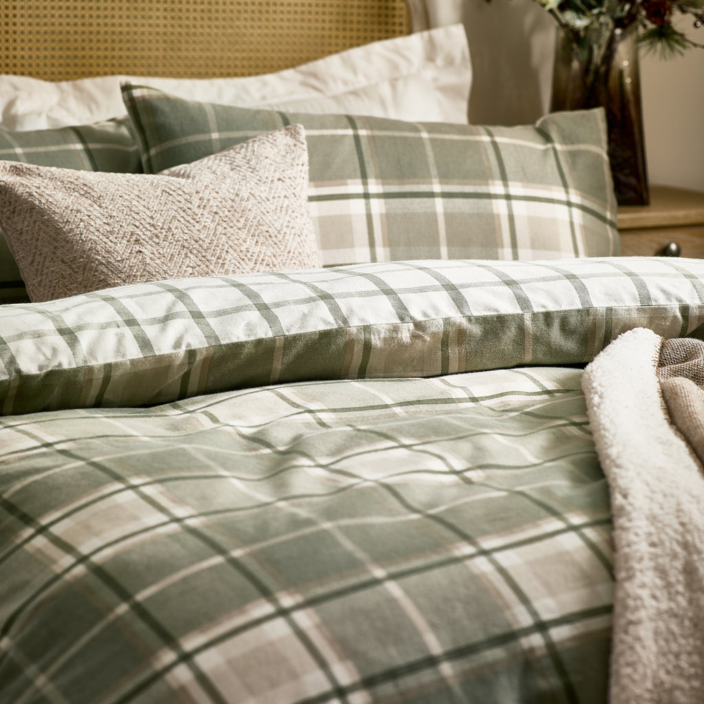 Wylder Braemar Check 100% Brushed Cotton Duvet Set