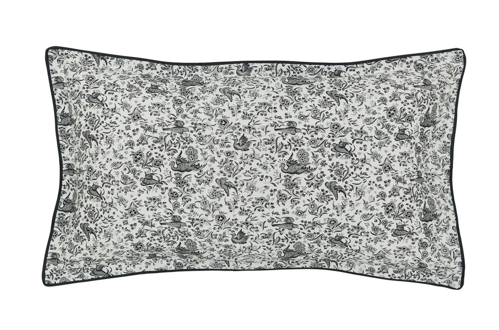 Burleigh X Bedeck of Belfast Regal Peacock Charcoal & White Duvet Set