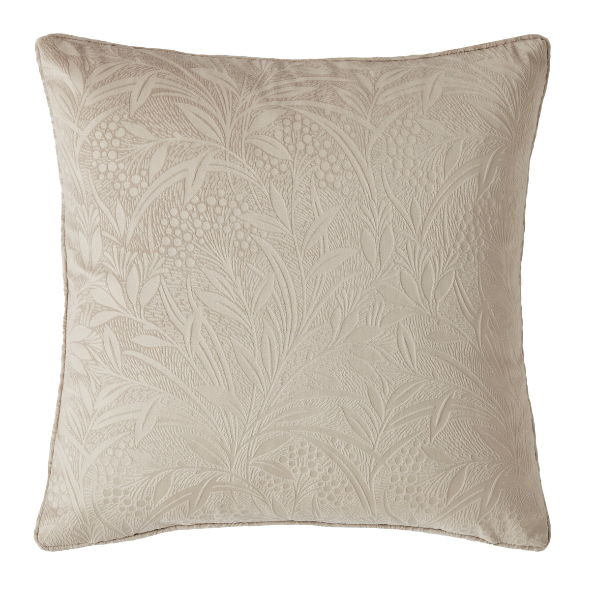 Laura Ashley Barley Embossed Microfibre Filled 50cm x 50cm Cushion