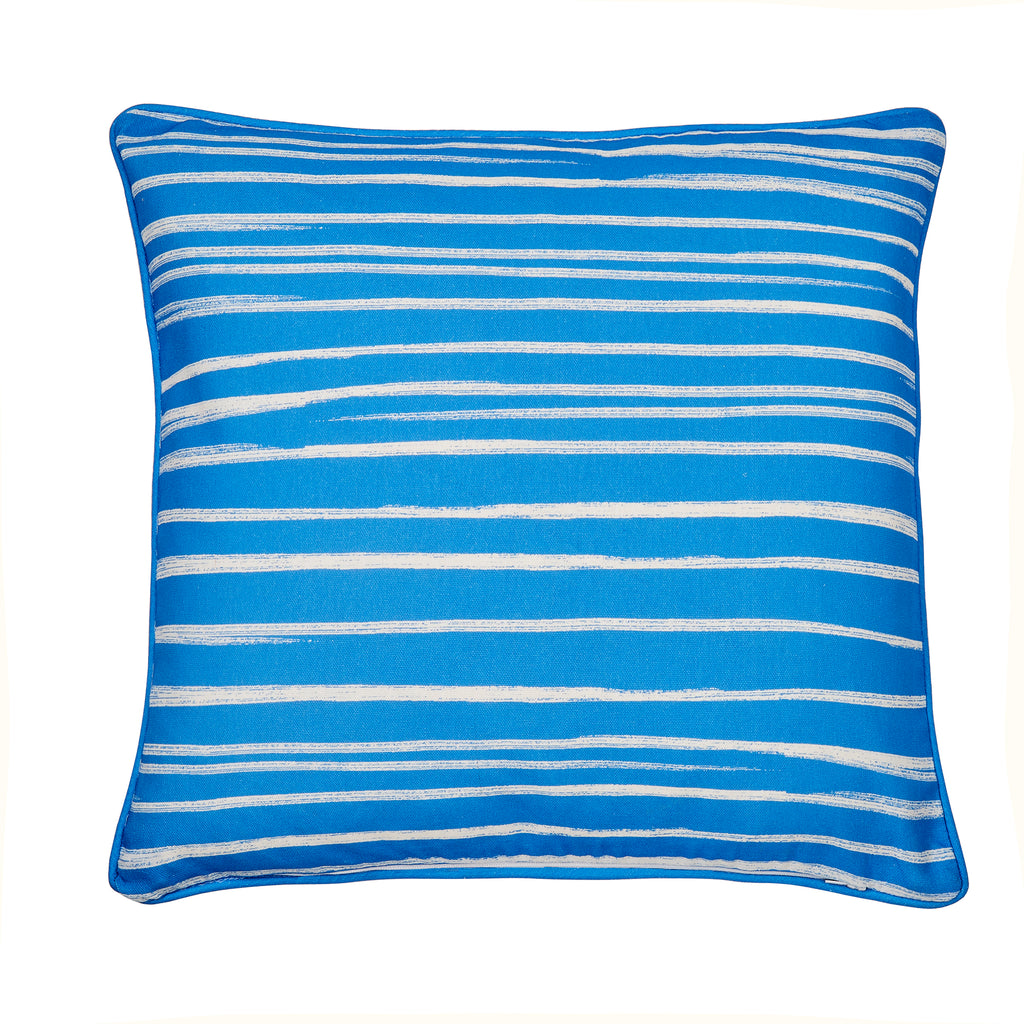 Fusion Outdoor Beach Huts Blue 43cm x 43cm Cushion