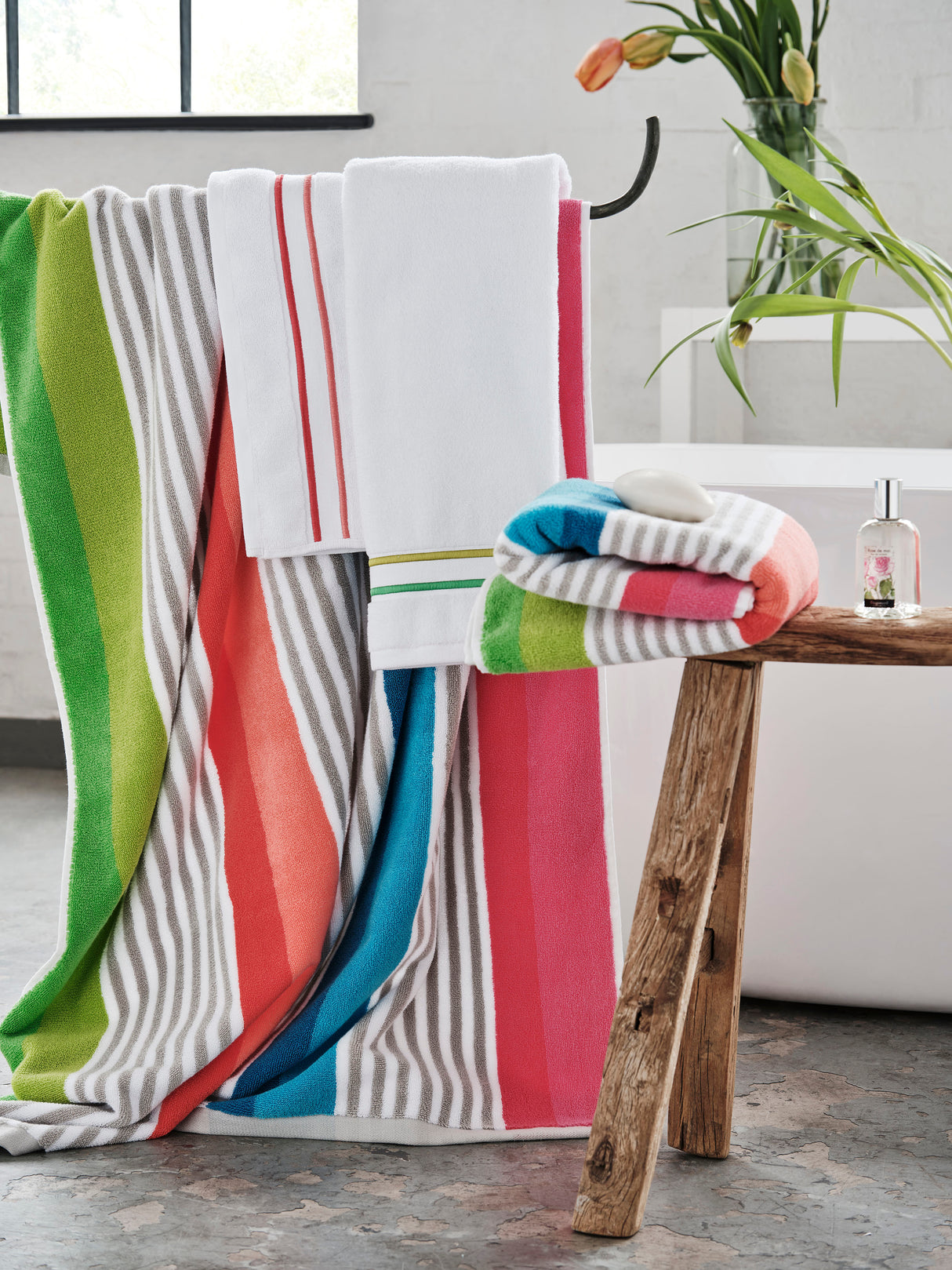 Designers Guild Bellariva Peony 100% Egyptian Cotton 640gsm Towels