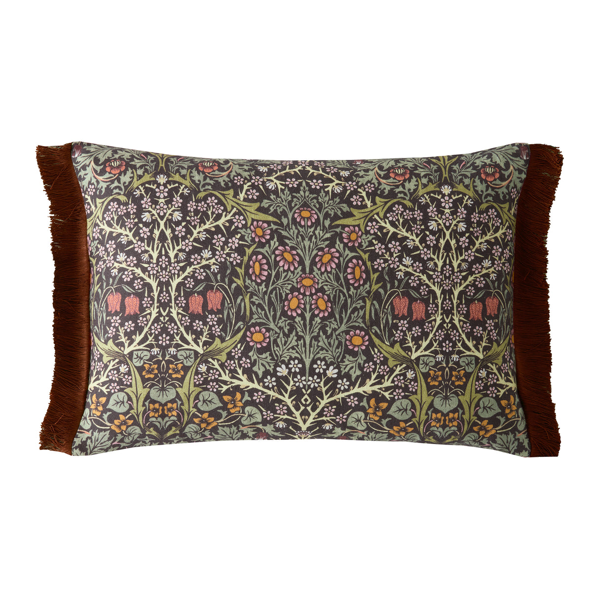 William Morris at Home Blackthorn Midnight Microfibre Filled Cushions
