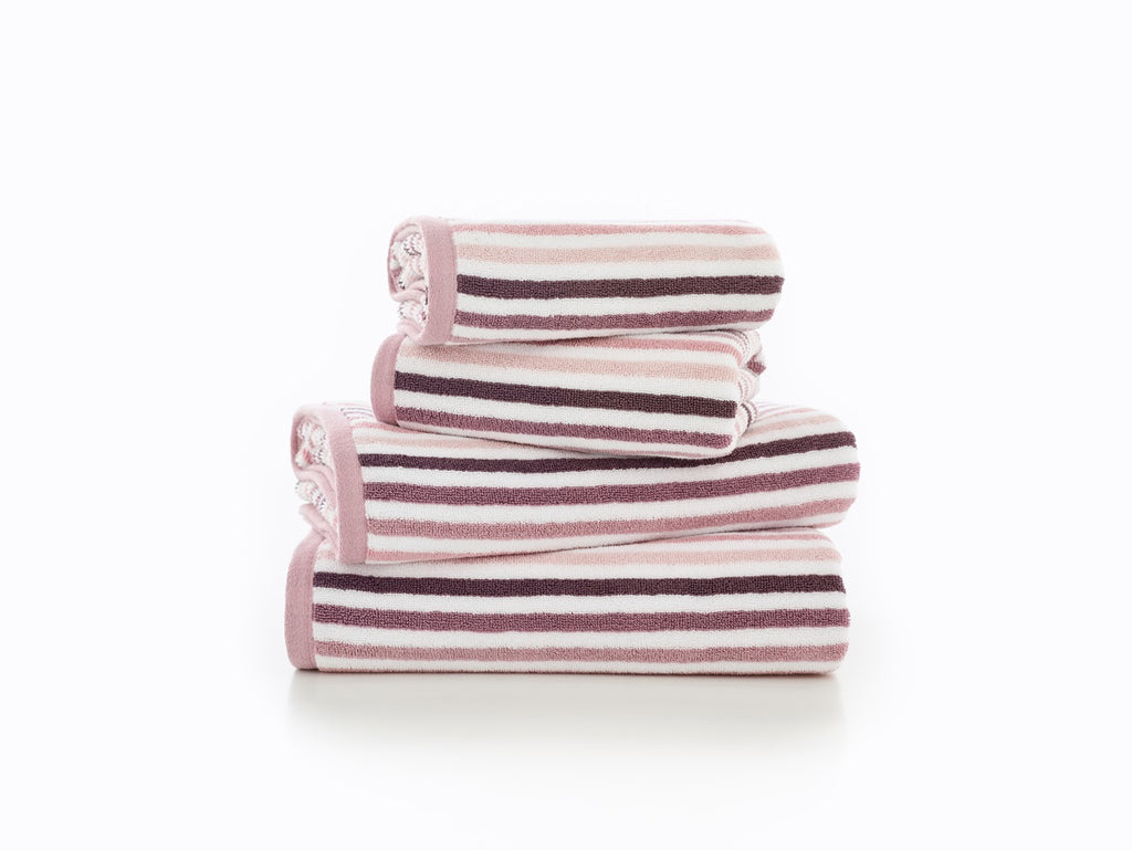 Deyongs Bliss Linear Stripe 100% Cotton 550gsm Pink Towels