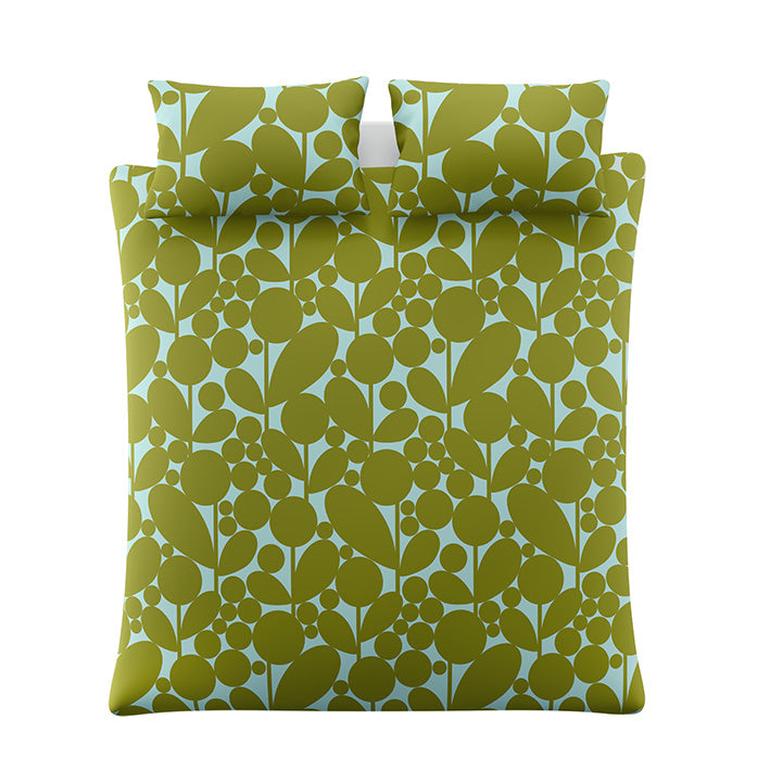 Orla Kiely Bubble Flower Aqua Seagrass Duvet Set