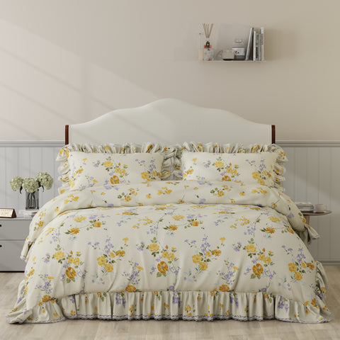 Vantona Archive Emily Yellow Duvet Set