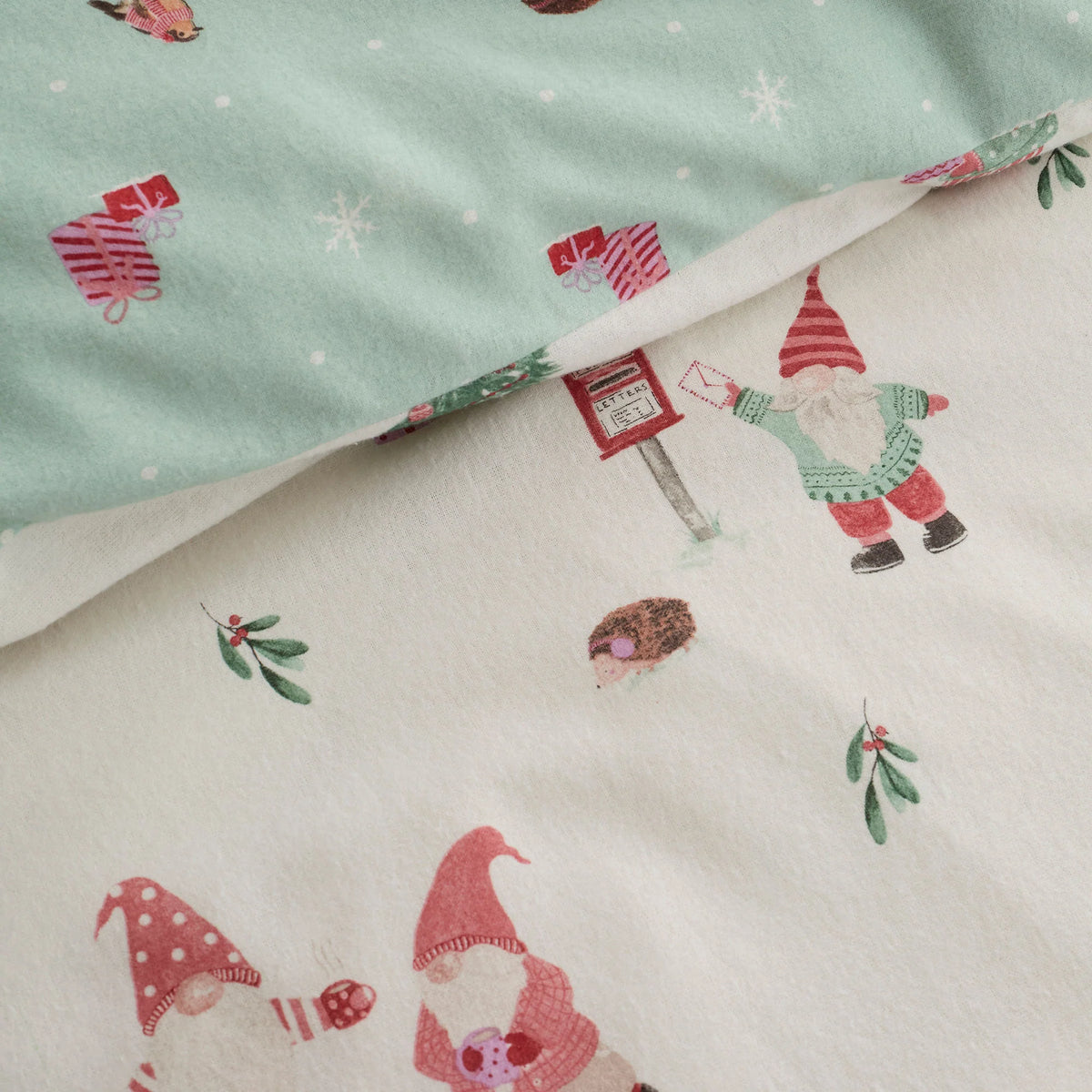 Fusion Christmas Gonks Natural Duvet Set