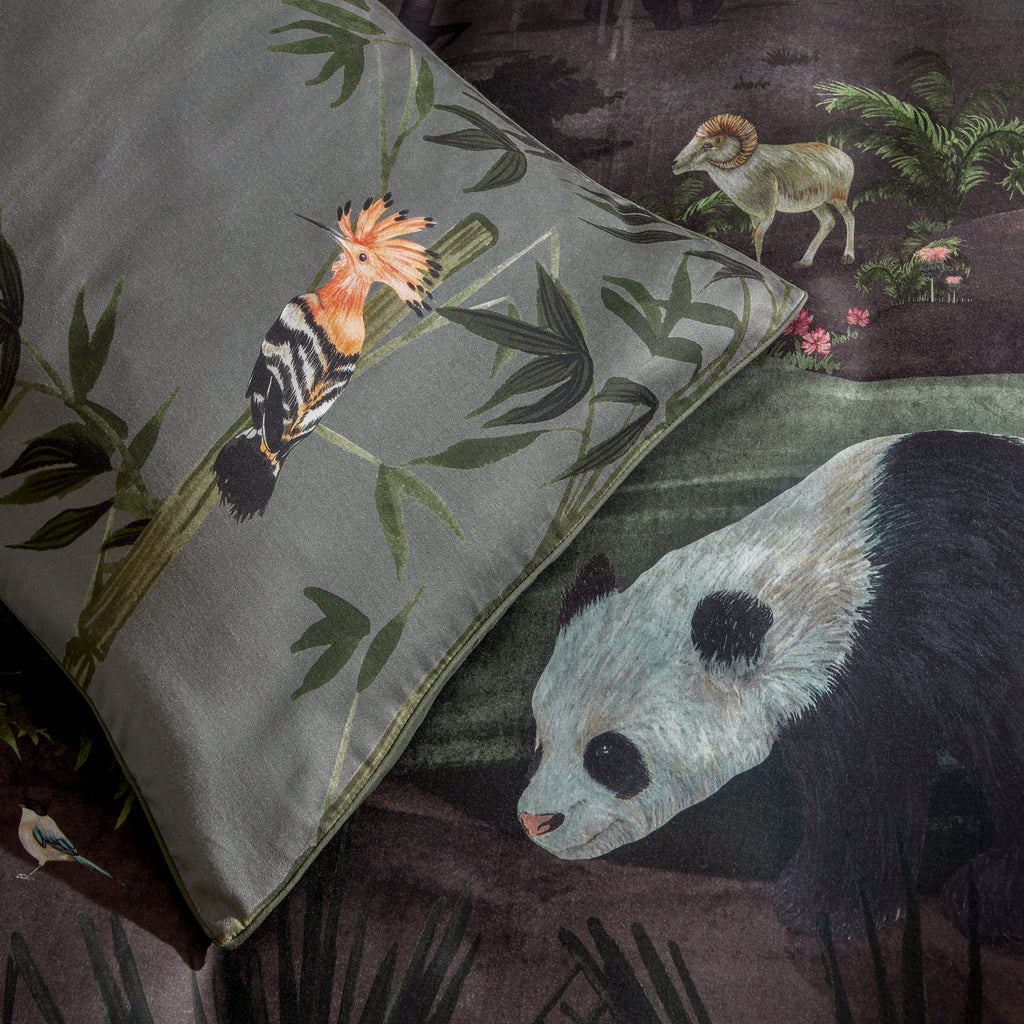 Paoletti Chuan Exotic Jungle Nightfall Duvet Set