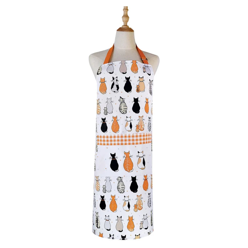 Ulster Weavers Cats in Waiting Orange Apron