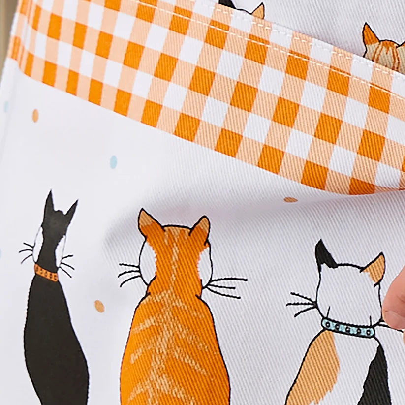 Ulster Weavers Cats in Waiting Orange Apron