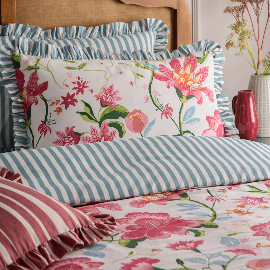 Wylder Nature Claudia Floral Ruffle Multi Duvet Set